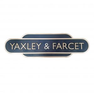 Yaxley and Farcet Railway Station Totem Sign