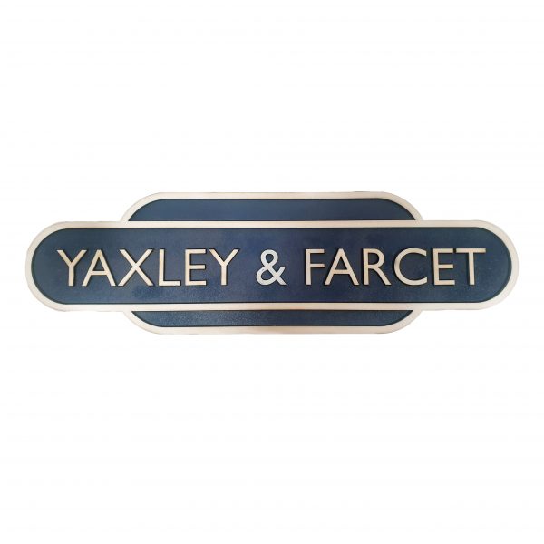 Yaxley and Farcet Railway Station Totem Sign